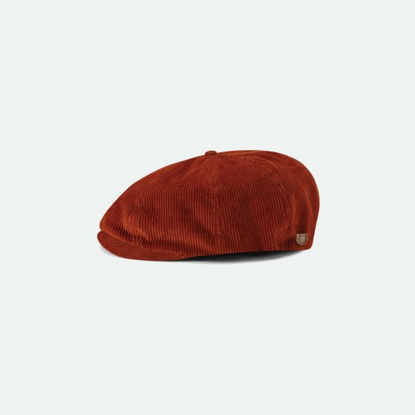 The Brixton Brood Snap Cap in Amber colour variation