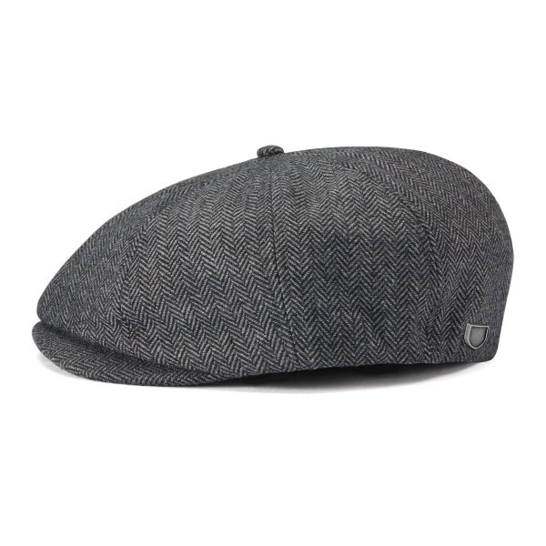 The Brixton Brood Snap Cap in Grey/Black colour variation