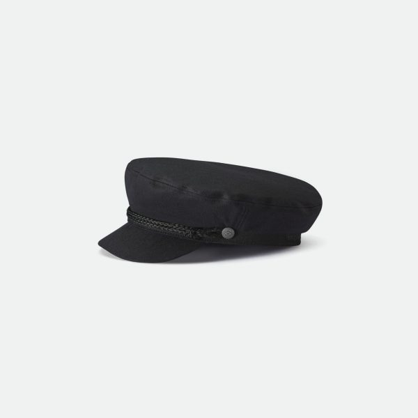 A product photo of the Fiddler Cap in black colour