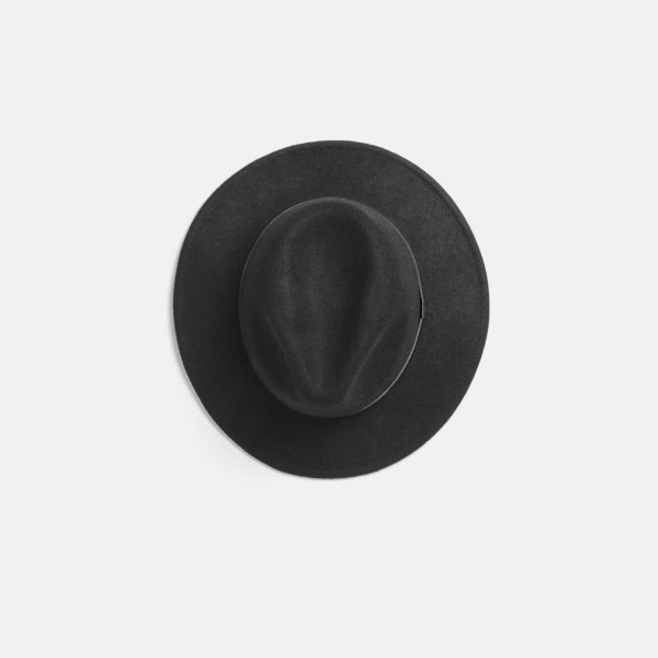 Top view of the Will+Bear wool hat, the William Black