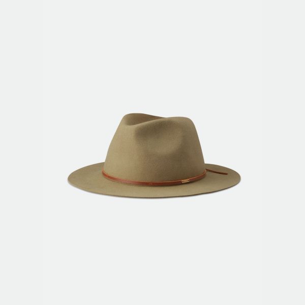 A product photo of the Wesley Fedora in Cedar Green